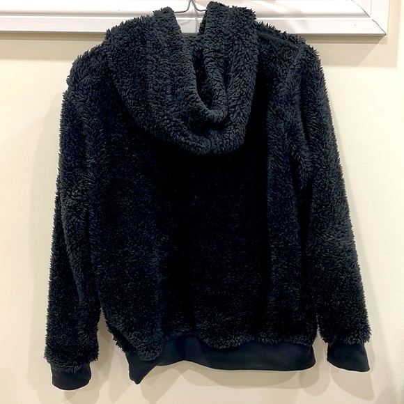 BluenotesxAeropostle RollStones Black Sherpa Hoodie - Picture 2 of 7